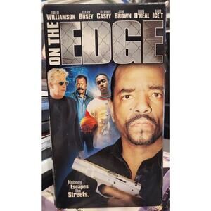 On The Edge 2002 VHS Tape Ice-T Gary Busey Fred Williamson City Heat Rare Movie